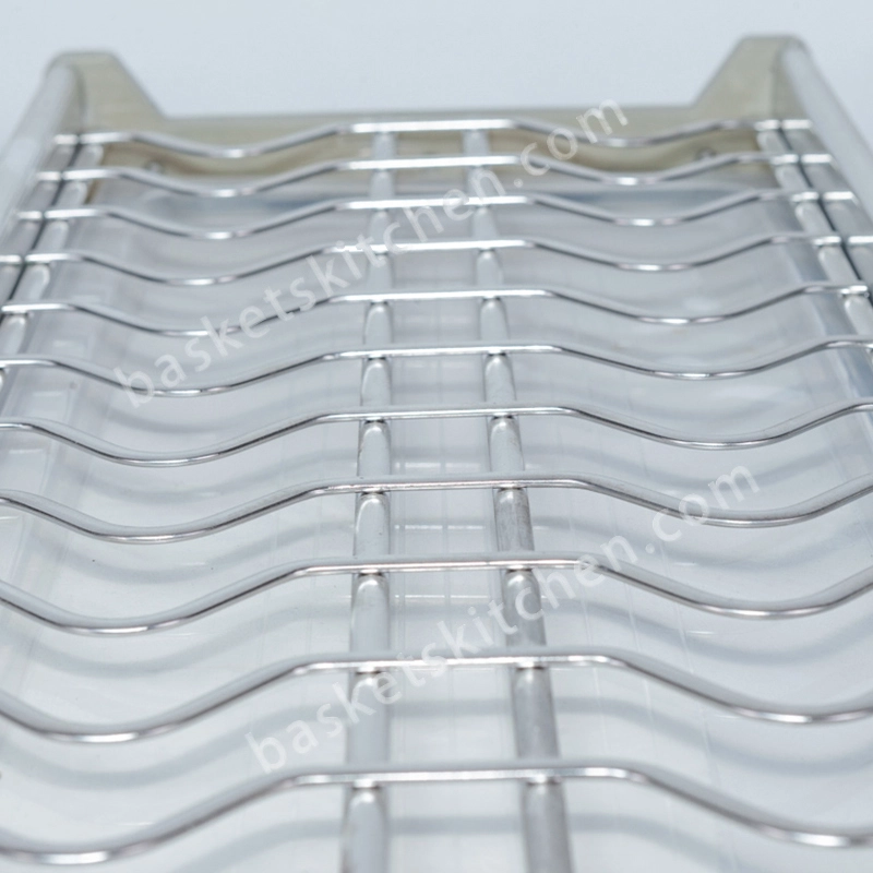 2 Tiers Dish Rack For kitchen cabinet Oval Wire