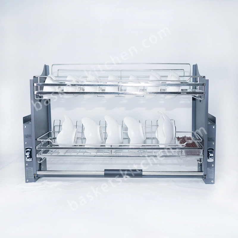 Pull Down Overhead Cabinet Organizer Oval Wire