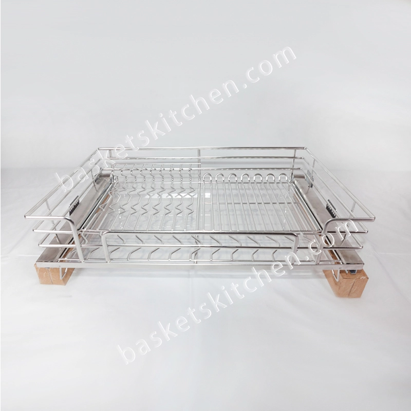 Pull Out Basket for Kitchen Cabinets Oval Wire