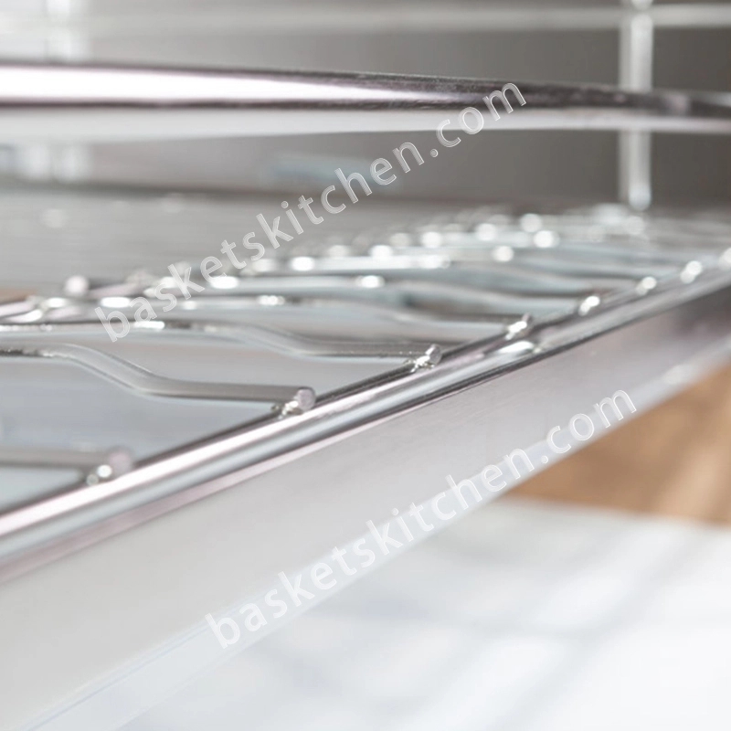 Pull Out Basket for Kitchen Cabinets Oval Wire