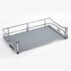 Pull-Out Cabinet Basket with Solid Base