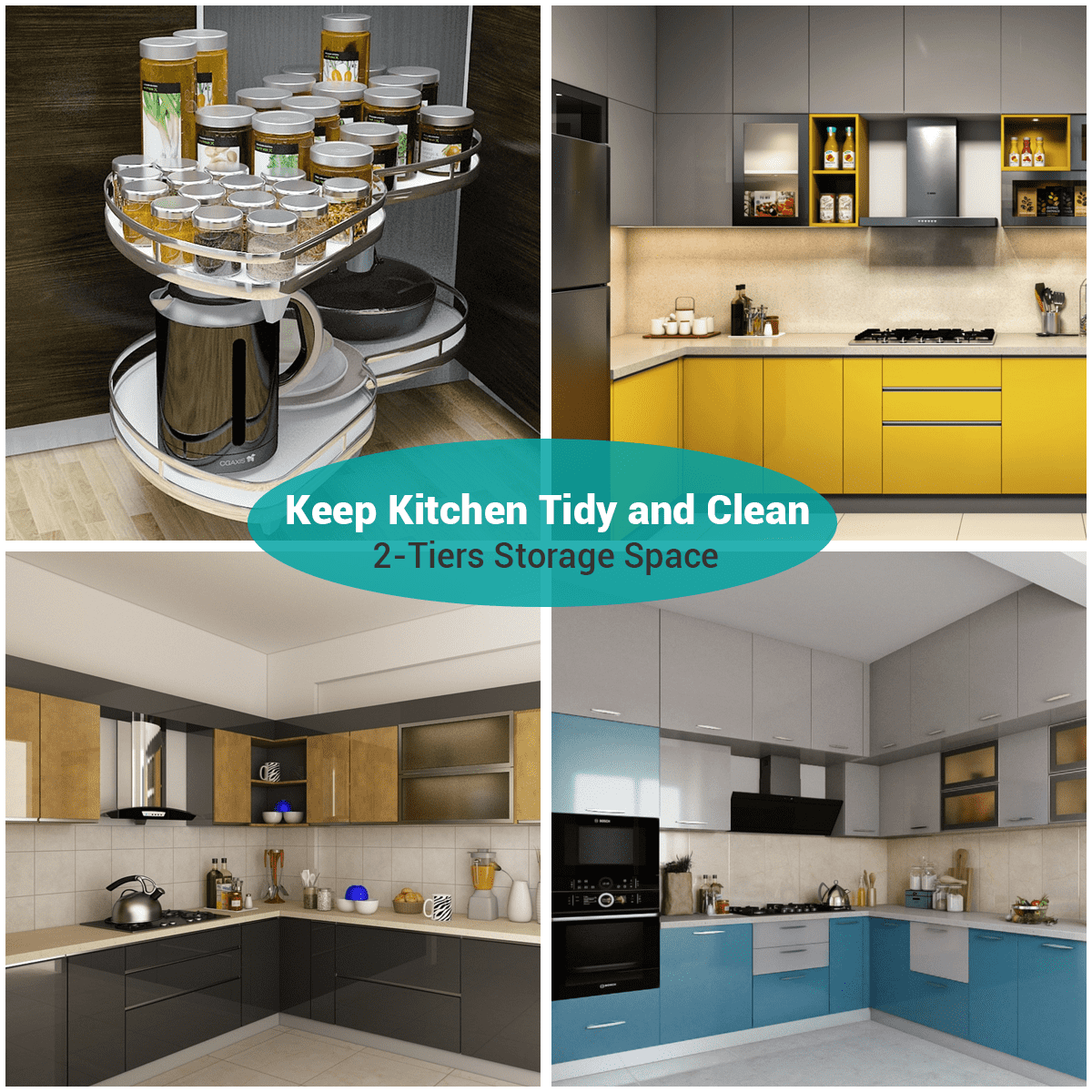 Magic / Blind Corner Cabinet Pull Out Organizer