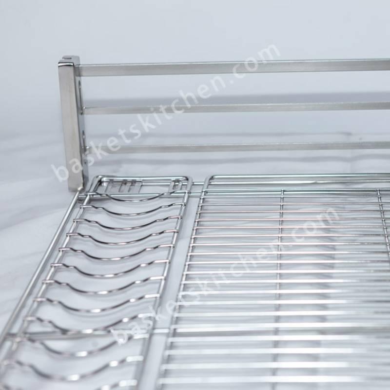 3 Sides Pull Out Cabinet Drawer Basket - Square Wire