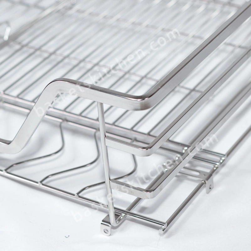 Four Sides Basket / Sliding Cabinet Organizer - Square Wire
