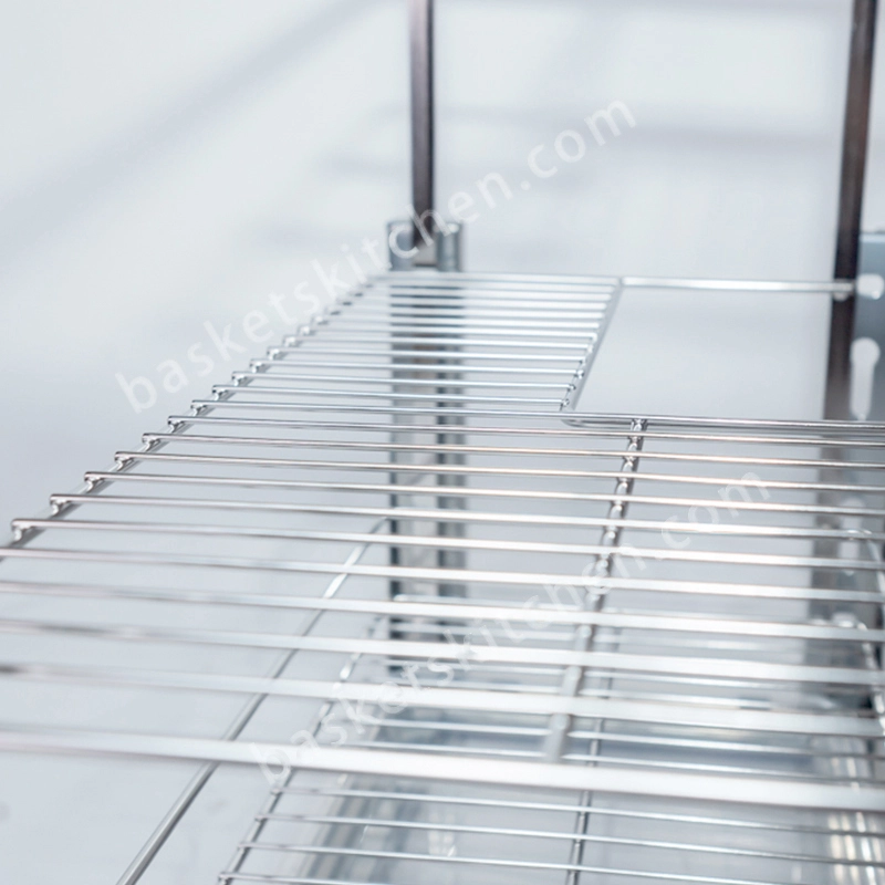 Spice Rack Drawer Baskets - Pull Out Cabinet Organizer