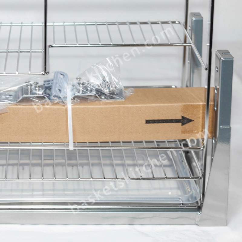 Spice Rack Drawer Baskets - Pull Out Cabinet Organizer