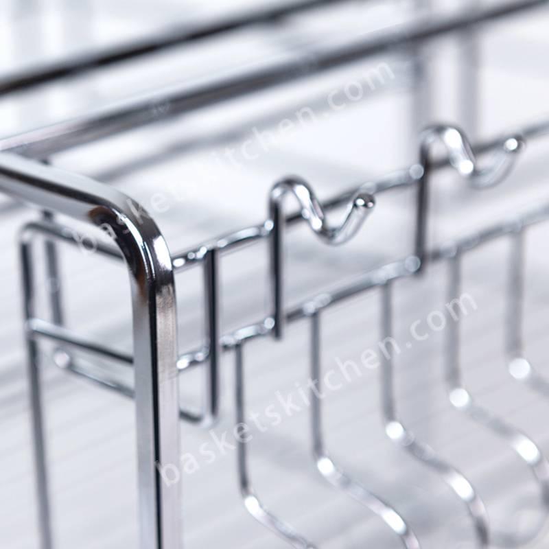 Pull Out Spice Basket for Kitchen Cabinet