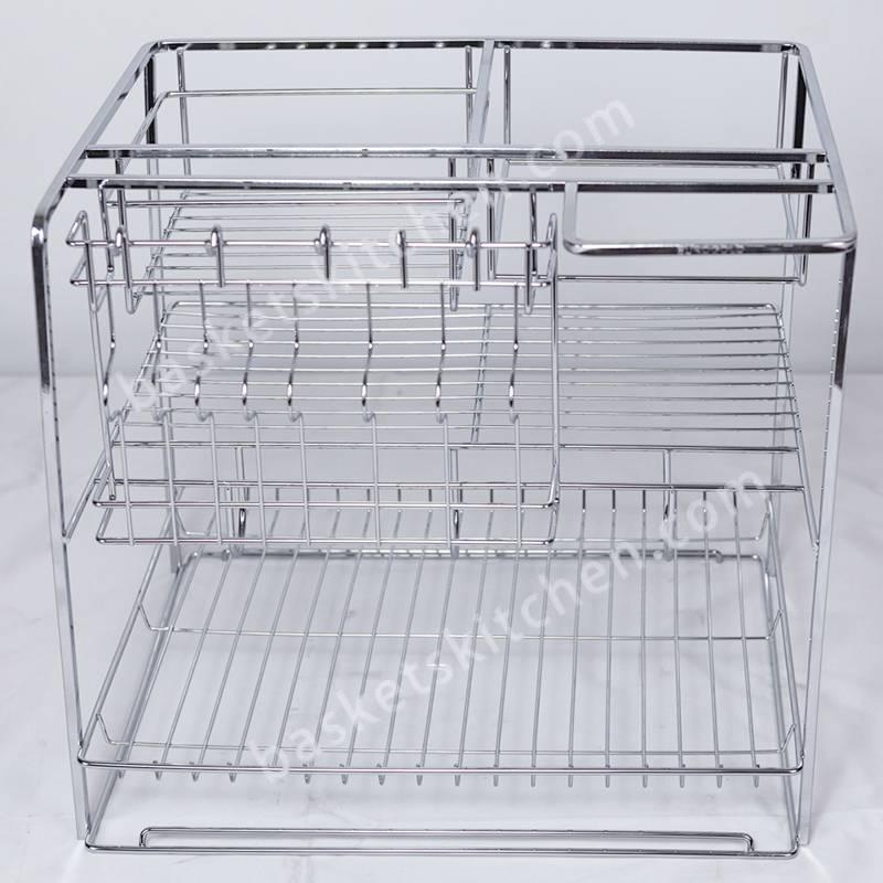 Pull Out Spice Basket for Kitchen Cabinet