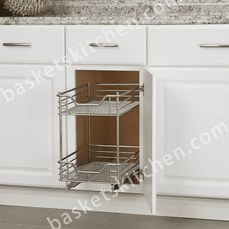 Pull Out Basket for Under-sink Corner Storage