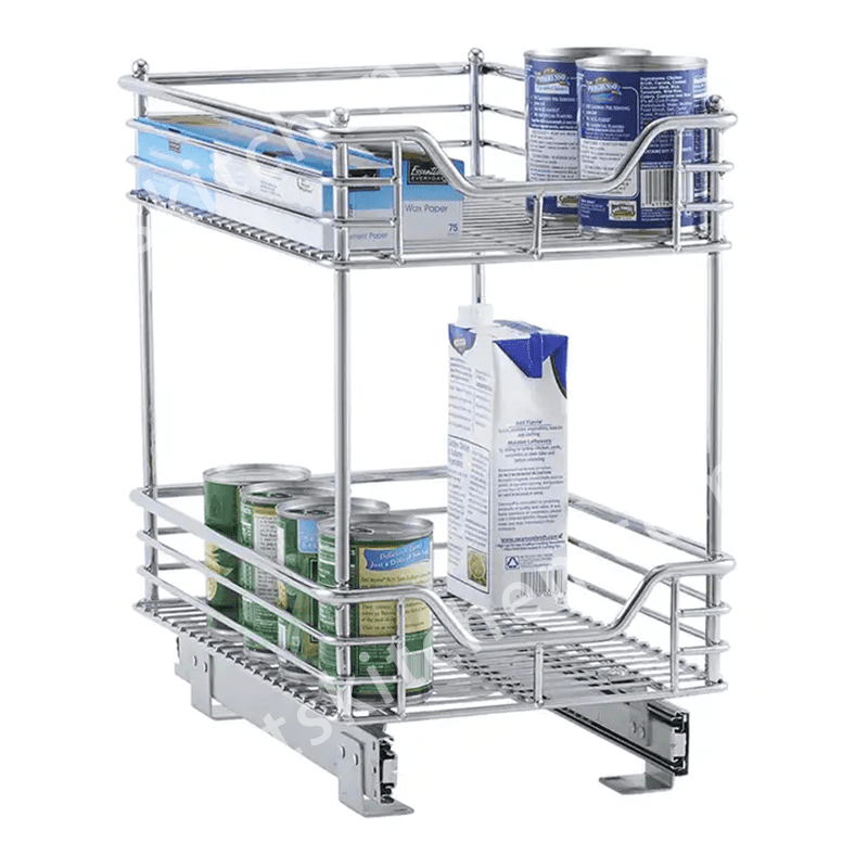 Pull Out Basket for Under-sink Corner Storage