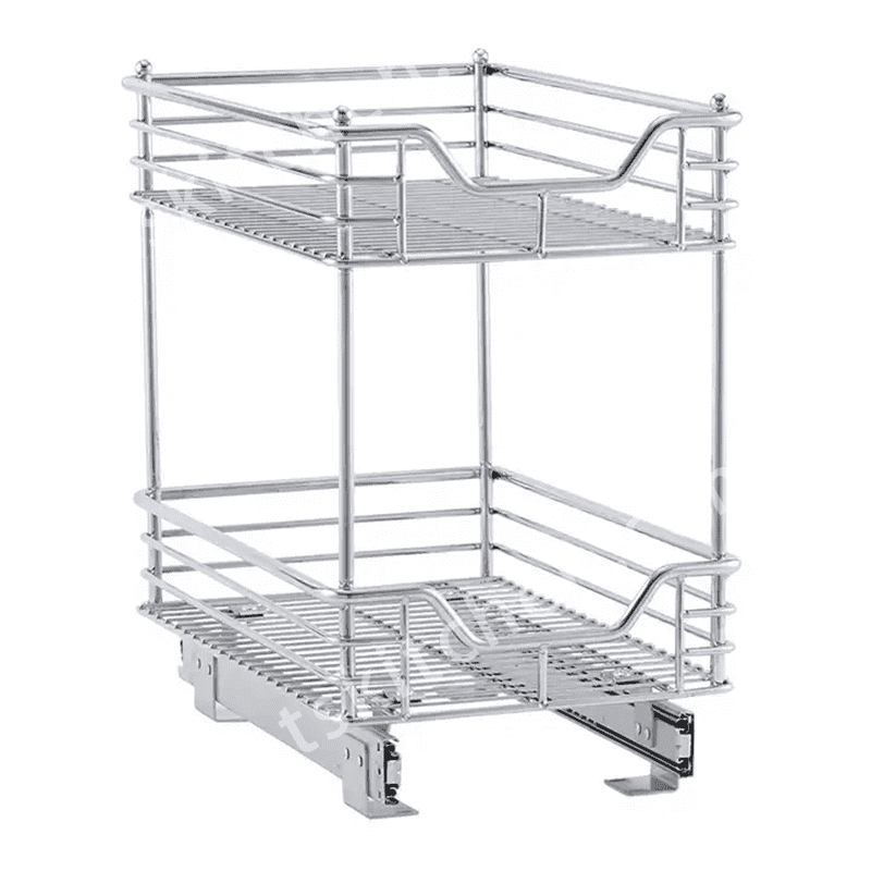 Pull Out Basket for Under-sink Corner Storage
